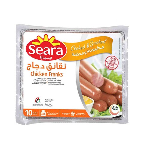 سيارا نقانق دجاج  مدخن 340 غرام حزمة من 3