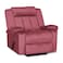 In House Velvet Rocking &amp; Rotating Recliner Chair - Dark Pink - AB05