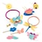 Djeco Artistic Plastic - Hairstyling Accessories