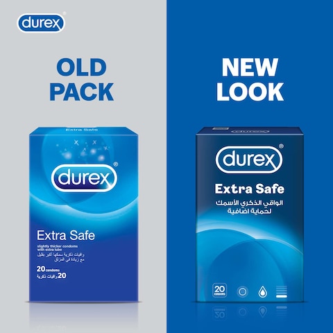 Durex Extra Safe Condom Clear 20 PCS