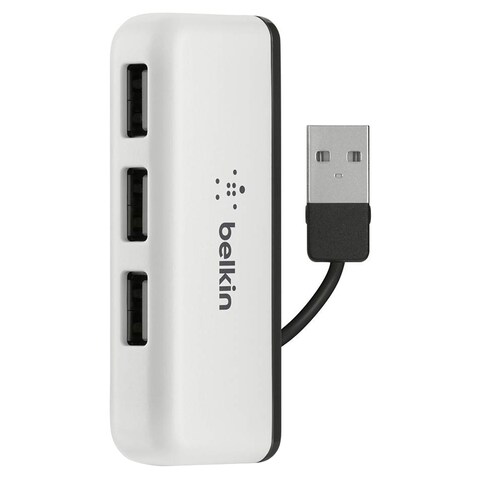 Belkin 4-Port Travel Hub White