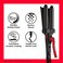 Revlon Wave Master Jumbo Waver (Three-Prong Jumbo Barrels, Fourmaline Ceramic Coating, 30 Heat Settings Up to 190&deg;C), RVIR3056UKE