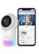 Hubble Connected Nursery Pal Glow - Smart Baby Monitor For Infants / Babies With Wireless Security Video Camera For Nursery - 2-Way Talk, Sleep Trainer, Infrared Night Vision, White