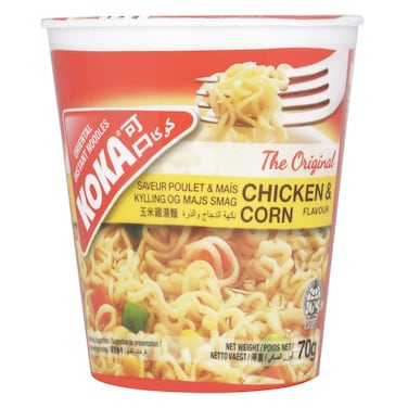 KOKA CHICKEN &amp; CORN NOODLE CUP 70G