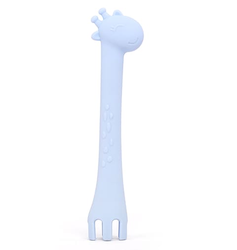Star Babies Unbreakable Spoon and Fork Baby Feeding Training, Blue