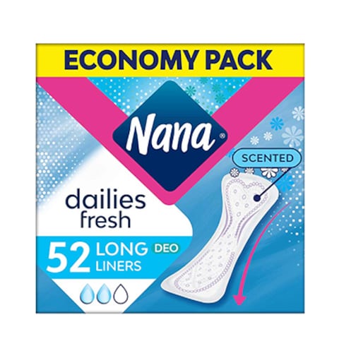 Nana Ladies Pads Pantyliner Duo Long 52 Pads