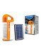 Sonashi Rechargeable 3 Side Lantern With Solar Panel SEL-697SP Orange 15x6.5x20cm