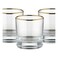 Blackstone Double Old Fashioned Gold Rim Short Tumblers Glass TU2102 300ml 3 PCS