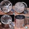 Chengor Mengcore Baking Stainless Steel Shaker Sieve Cup Mesh Crank Flour Sifter With Measuring Scale Mark For Flour Icing Sugar