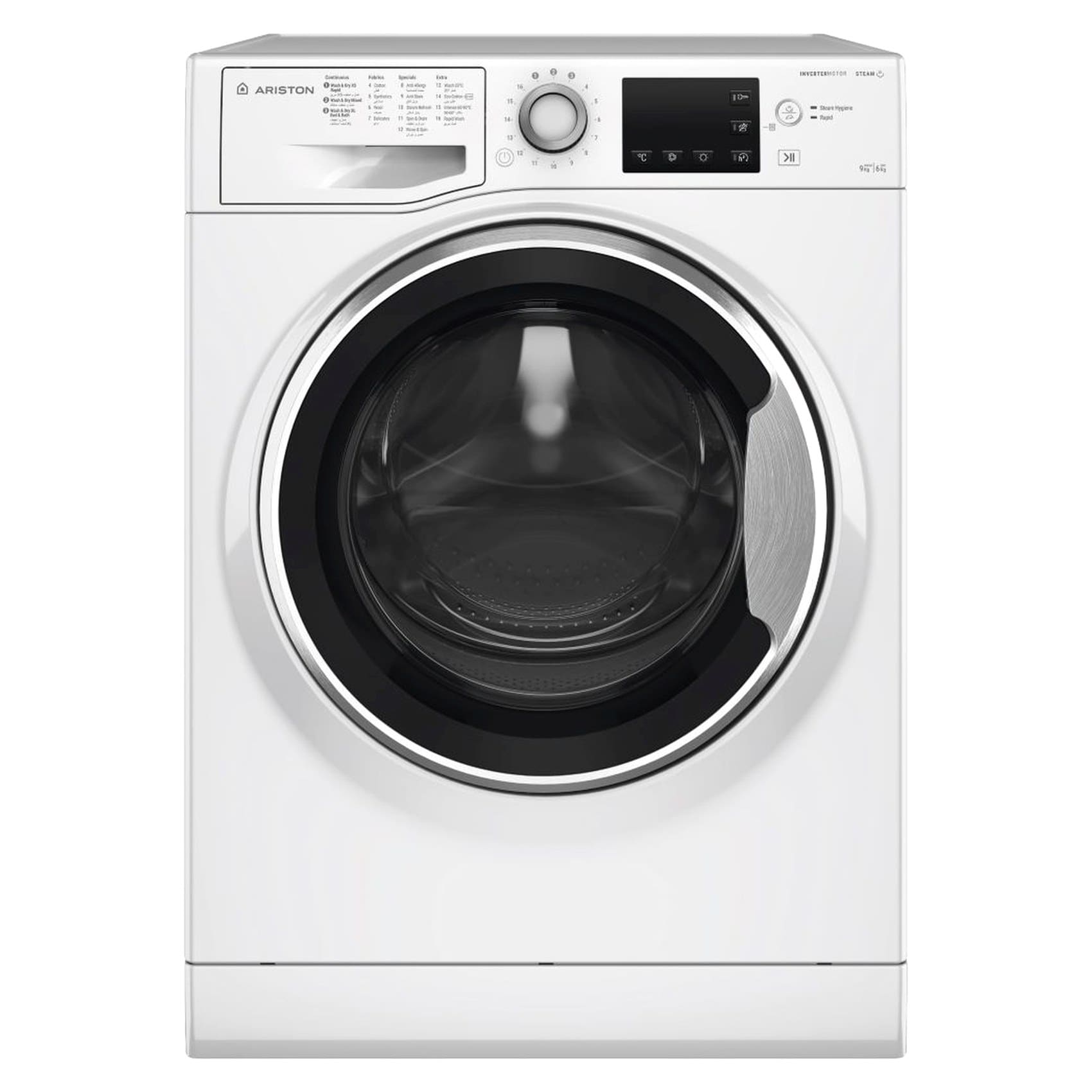 Buy Ariston Front Loading Washer 9kg With Dryer 6kg NDB96SGCC White ...