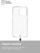 BodyGuardz Carve designed for iPhone 15 Pro compatible with MagSafe case cover with Lanyard - Clear