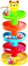 Cooltoys 5 Layer Ball Drop And Roll Swirling Tower For Baby Toddler Development Educational Toys Stack, Go Ramp Toy Set Includes 3 Spinning Acrylic Activity Balls With Colourful Beads