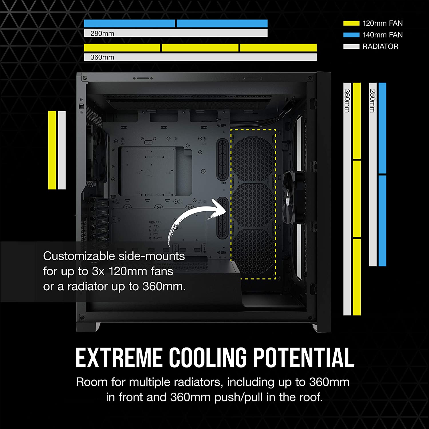 Corsair 5000D Airflow Tempered Glass Mid-Tower ATX PC Case, Black