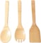 Delcasa 3Piece Bamboo Utensils, Multi-Colour, Dc1680