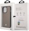 CG Mobile BMW Signature Collection Genuine Leather Case With Cardslot Embossed Pattern, Stylish, Slim-Fit, Anti-Scratch, Bumper Protection, Compatible With iPhone 14 - Taupe (Pro Max)