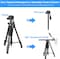 COOPIC T900 Professional Video Camera Tripod, Aluminum Alloy Travel Portable 2in1&#39; Monopod Tripod with Rotatable Center Column, Mobile Holder and Carrying Bag Max Height 178CM &amp; Max Load up to 5KG