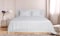 Hotel Linen Klub Single  Bed Sheet 2pcs Set , 100% Cotton 250Tc  Sateen 1cm Stripe  , Size: 160x220cm + 1pc Pillowcase 50x75cm ,White