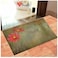 Printed Digital Entrance Door Floor Mat 38x58cm, Anti-Slip Backing, Floral Design