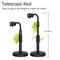 Generic Desktop Portable Stable Round Base Cell Phone Stand Holder, Black