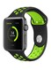 Generic - Silicone Wristband For Apple Watch Series 1/2/3 -38/42Mm Black/Green