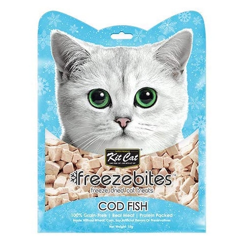 Kit Cat Freeze Bites Cod Fish Dried Cat Treats 15g