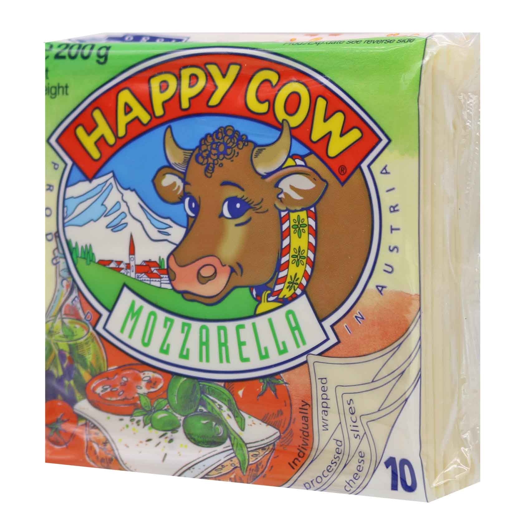 Happy Cow 10 Slices Mozzarella 200G