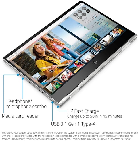 HP Envy X360 2-In-1 Touchscreen Laptop 15.6 IPS FHD, Core i5-10210U up to 4.20 GHz, 8GB RAM, 256GB SSD, Wi-Fi 6, FP Reader, USB-C-DP HDMI 2.0, Backlit KB, Webcam Mytrix HDMI Cable, Windows 10