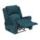 In House Velvet Rocking &amp; Rotating Recliner Chair - Dark Turquoise - NZ120