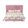 In House Geneva Velvet Bed Frame - King - 200x200 cm - Light Pink