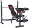 Marshal Fitness Weight Lifting Bench with Preacher Curl Leg Developer Adjustable for Olympic Workout -MfDS-620A