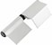AL ARQAM Light Aluminium door hinges 2 white color 60mm