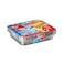 Fun Aluminium Containers With Lids Rectangular 1200cc&times;10Pcs
