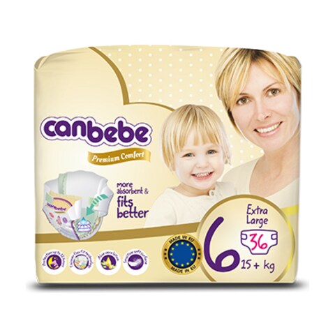 Canbebe Diapers Stage 6 15plusKG 36 Pads