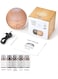 Wtrtr 150ml USB Wood Grain Humidifier And 5 Bottle Essential Oils Ultrasonic Essential Oil Diffuser