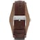 Fossil Men's Coachman Quartz Stainless Steel and Leather Casual Cuff Watch  CH2891