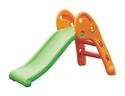 Rainbow Toys Freestanding Slide Little Green Slide for Children Foldable