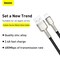 Baseus USB-A to Lightning-Fast Charging Data Transfer Cable Cafule Series Braided Nylon 2.4A for iPhone 13 Pro/13 Pro Max/13/13 mini, iPad 9, 12 mini/12/12 Pro and More (25cm) Black/Silver