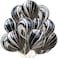 Party Time 25pcs Black Marble Balloons 12 Inch Marble Agate Latex Balloons for Black White Birthday Party Tie Dye Balloons Decoration Wedding Baby Shower Halloween Festival Photobooth
