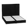 In House Berlin Linen Bed Frame - Queen - 200x160cm - Black