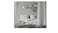 Duvet cover and 2 pillowcases, beige/white240x220/50x80 cm