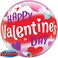Happy Valentines Day Hearts 22in Bubble Bln
