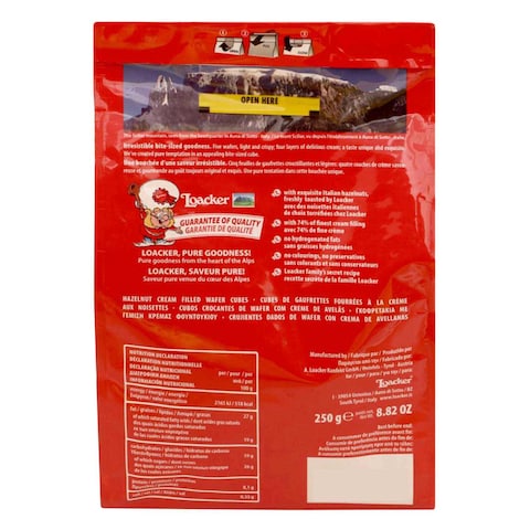 Loacker Quadratini Napolitaner Mini Wafer With Hazelnut Cream - 250 gm