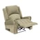 In House Velvet Rocking &amp; Rotating Recliner Chair - Dark Ivory - NZ120