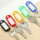 generic 50pcs Key Tags ID Labels Tags with Ring Label Window ID Badge Keychain Hotel Key Ring for Luggage Backpack Hanging Wallet Decoration