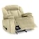 In House Velvet Classic Recliner Chair - Dark Ivory - NZ50