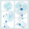 MODI 180&deg; Mini Clip Fan - 6 Inch   Desktop Portable Small Electric Fan White   Two Pin Plug Wire Small Fan for Home, Office