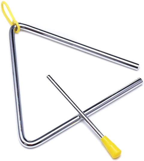 Mike Music 4 Inch Musical Steel Triangle Percussion Instrument With Striker