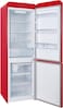 Hoover 300L Gross Capacity Bottom Mount Retro Style Refrigerator Red HBR-M300-RR