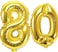 Gezhu - Party Decorations Adult Birthday Anniversary Decoration Supply Gold Silver 40 Inch Large Number Figure Balloons 10 20 30 40 50 60 70 80 90 Yrs