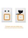 Generic 4-Led Smart Light Sensor Lamp - UKPlug Orange 0.4Watts